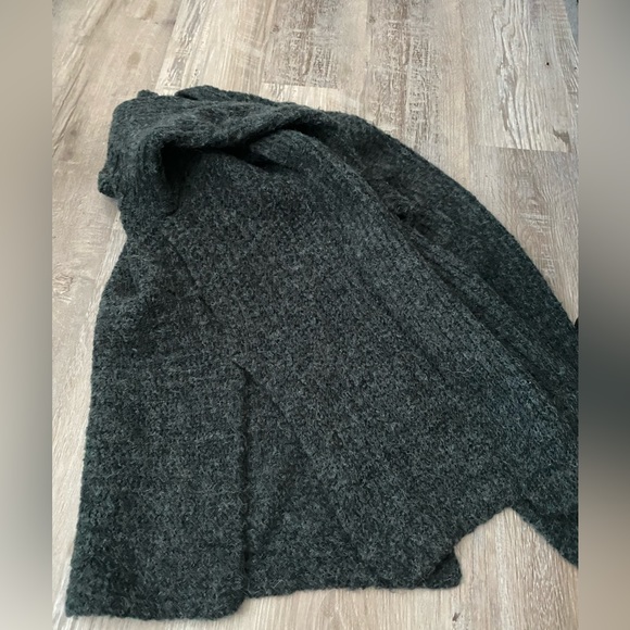 LK LUV wool Blend cardigan sweater dark teal size S - Picture 4 of 7